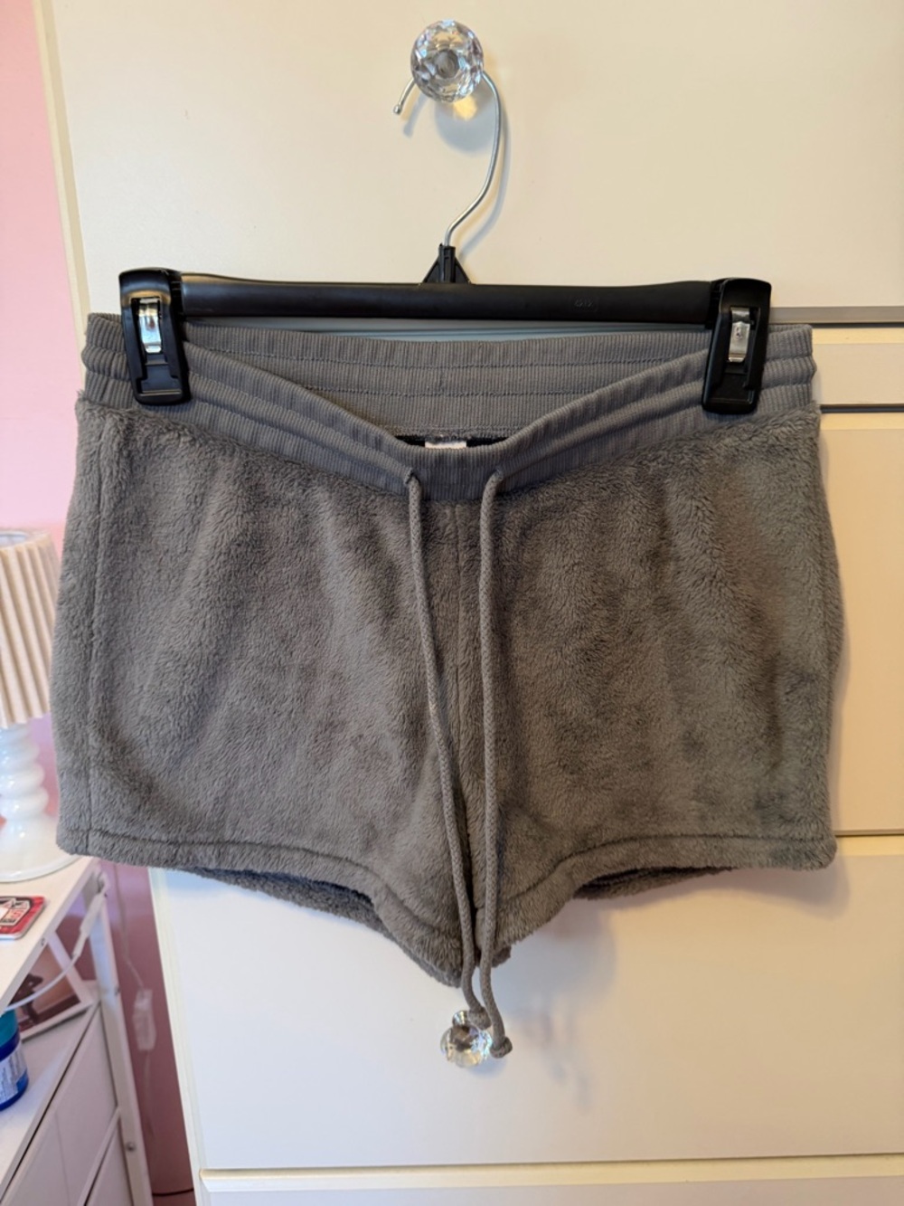 Old Navy Gray Plush Lounge Shorts